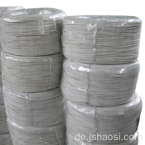 Weißes stellvertretendes Kabel mit weißem Silikonkautschuk